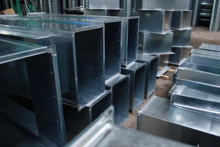 ductwork made by custom sheet metal fabrication team